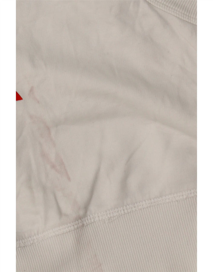 Benetton Damen Minirock UK 12 Mittelweiß