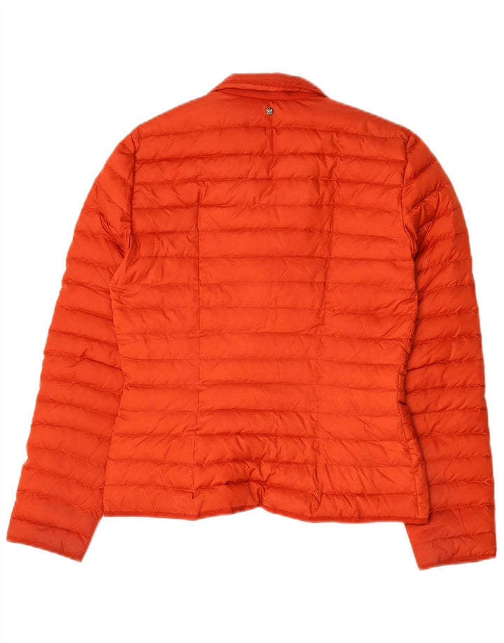 Massimo Dutti Damen Wattierte Jacke UK 10 Small Orange Polyester