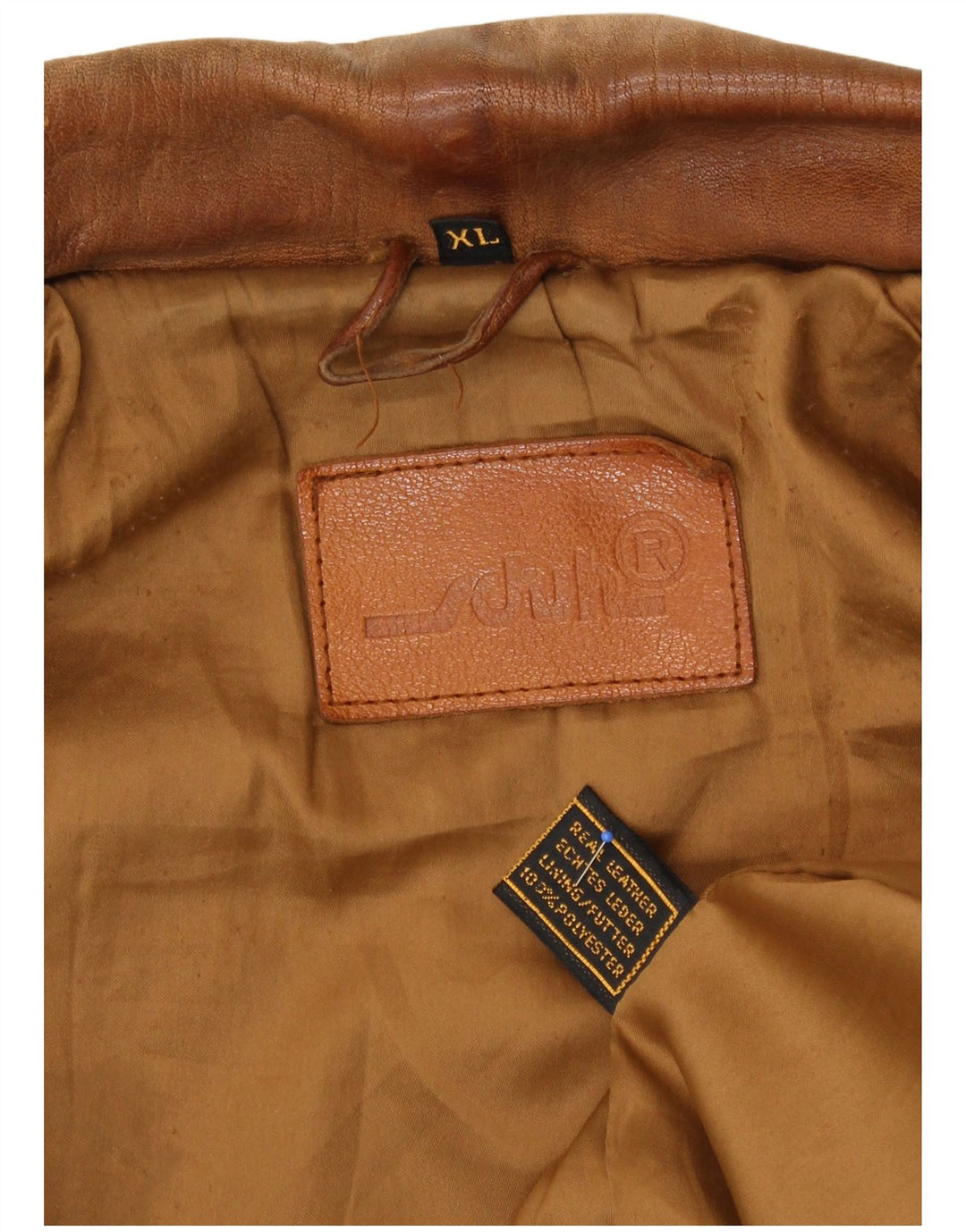 Schuh Herren Lederjacke UK 42 XL Braunes Leder