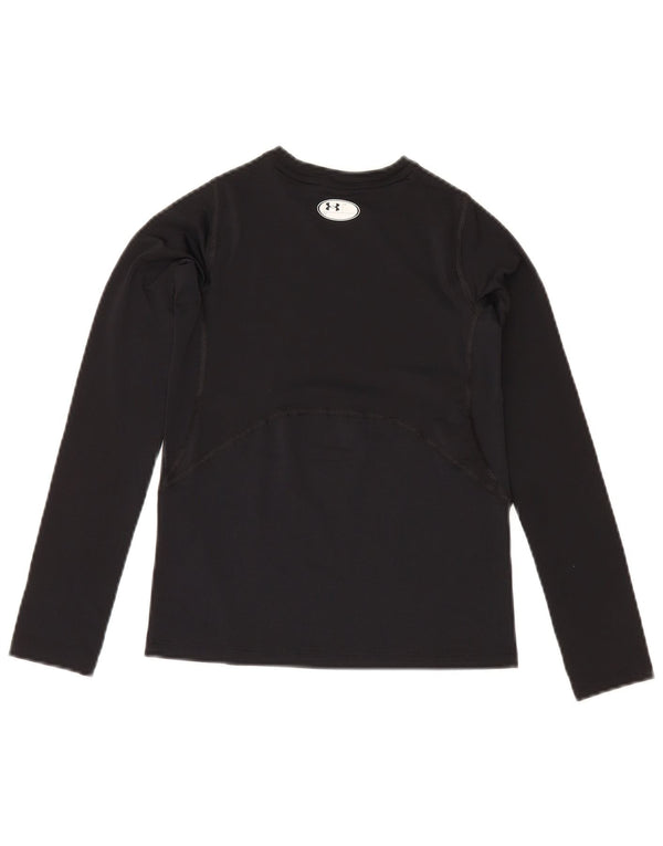Under Armour Jungen Heat Gear Top Langarm 9–10 Jahre Medium Schwarz