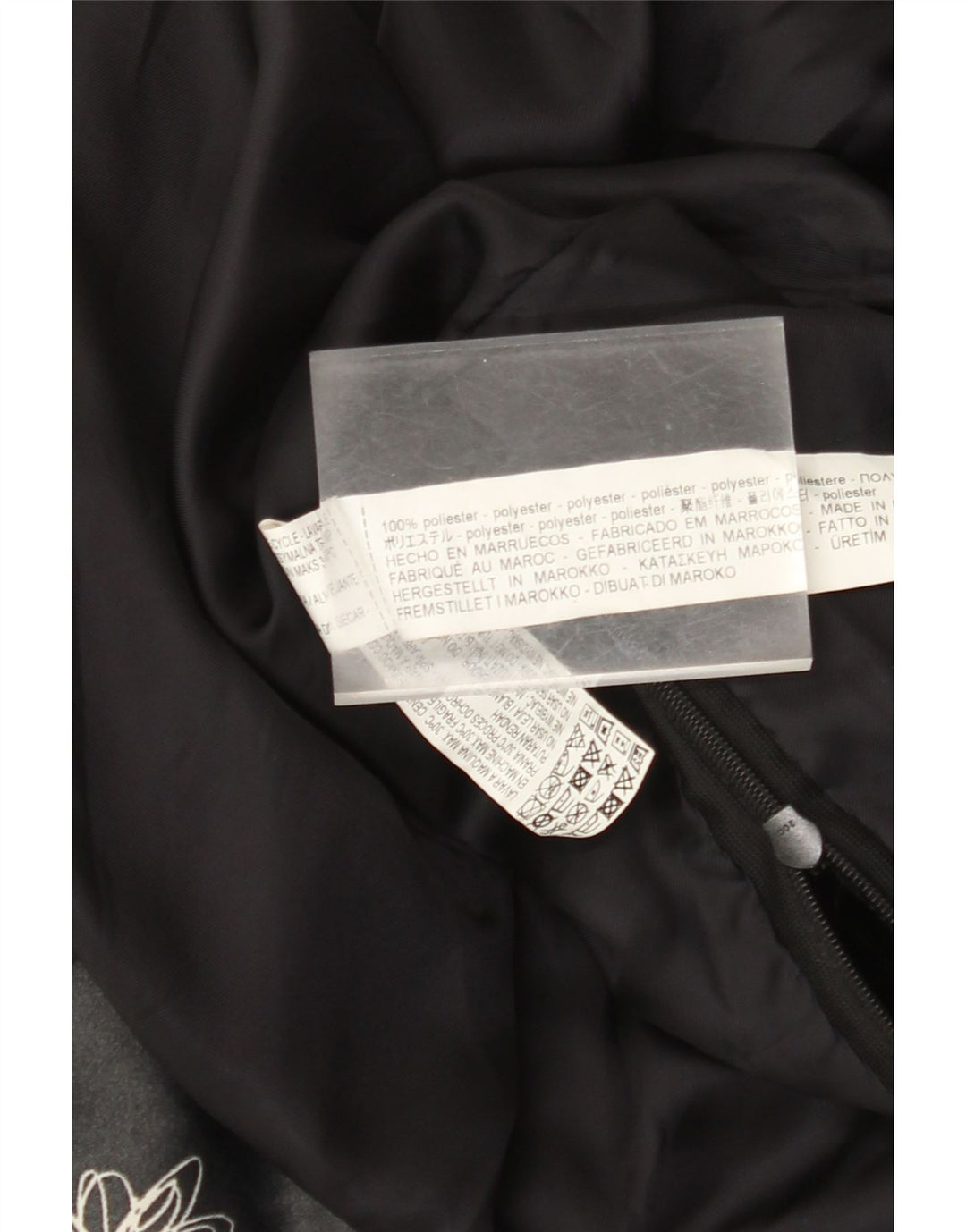 Vintage Damen Velours Overall UK 12 Medium Schwarz Floral Polyester