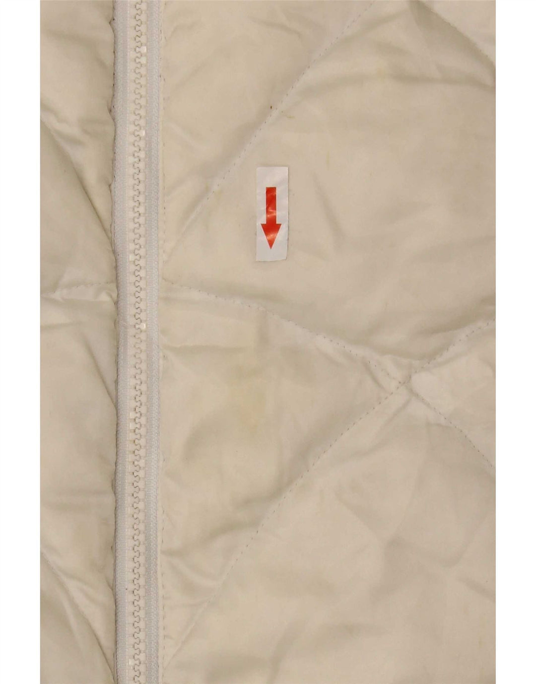The North Face Damen Wattierte Jacke UK 16 Large Off White Nylon