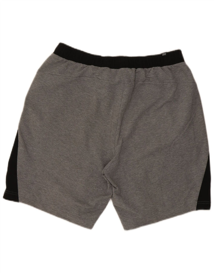 Puma Herren-Sportshorts, groß, graue Colourblock-Baumwolle