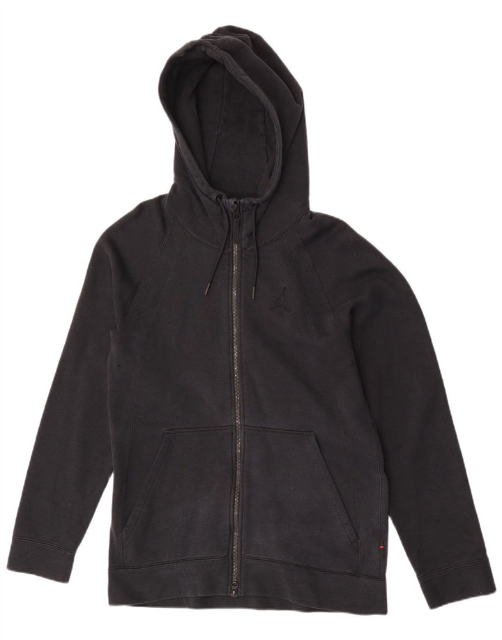 Jordan Herren-Kapuzenpullover mit Reißverschluss, mittelgroß, Schwarz