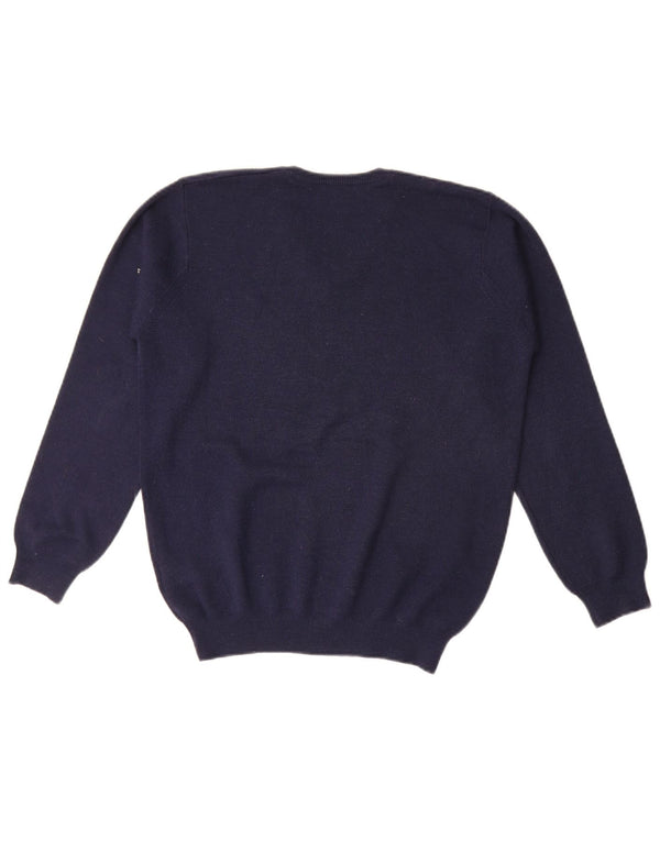 Marks & Spencer Mädchen-Pullover mit V-Ausschnitt, 13–14 Jahre, Marineblau, Acryl