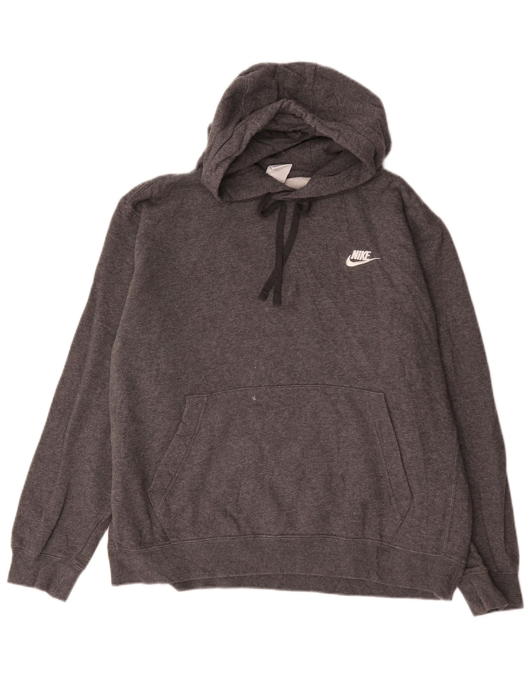 Nike Herren Kapuzenpullover, groß, graue Baumwolle