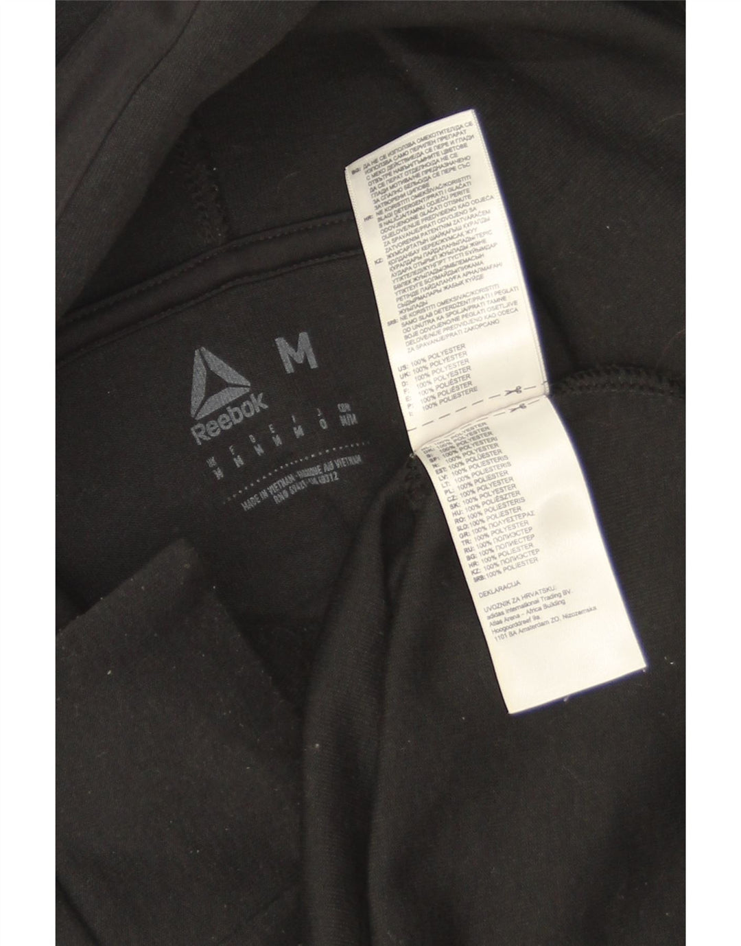 Reebok Herren Graphic Hoodie Pullover Medium Schwarz Polyester