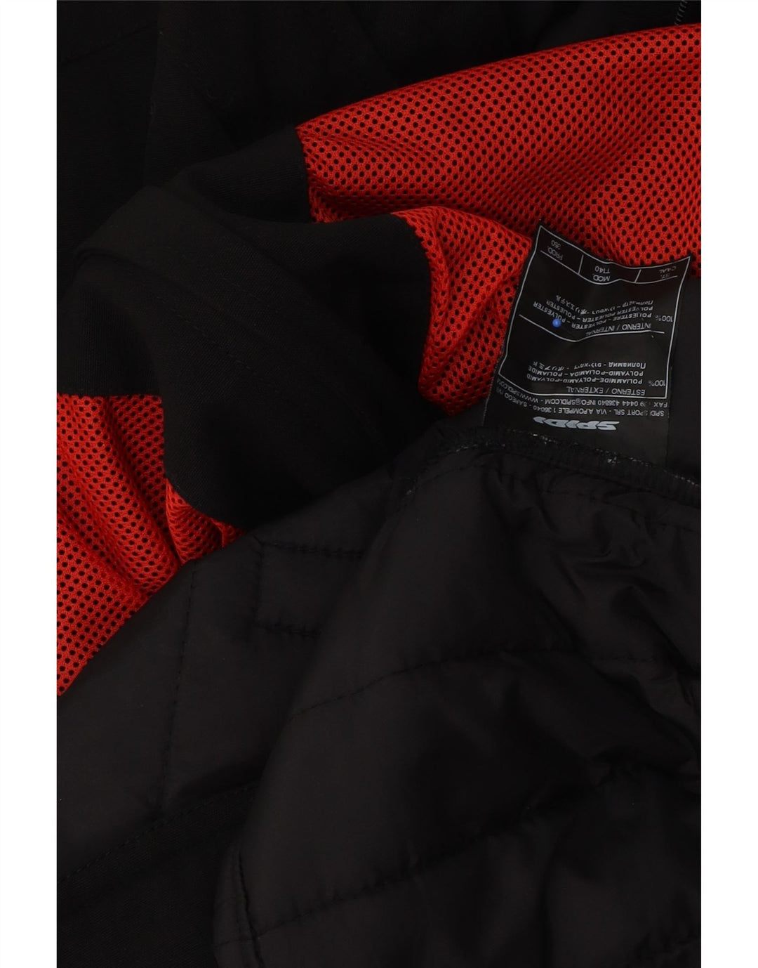 Spidi Herren Racer Jacke UK 40 Large Schwarz Colourblock Polyamid