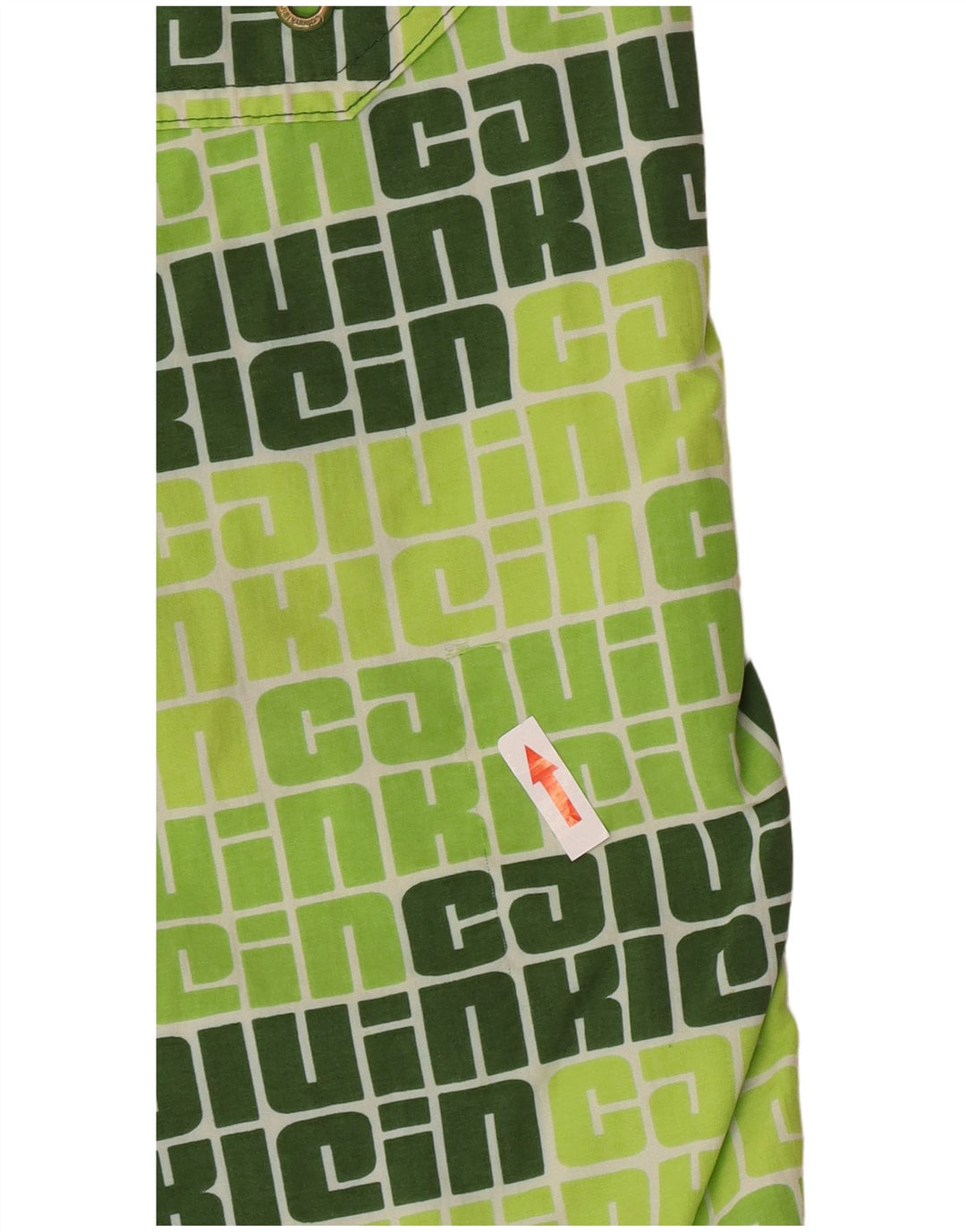 Calvin Klein Herren Badeshorts mit Grafik, groß, grünes Nylon