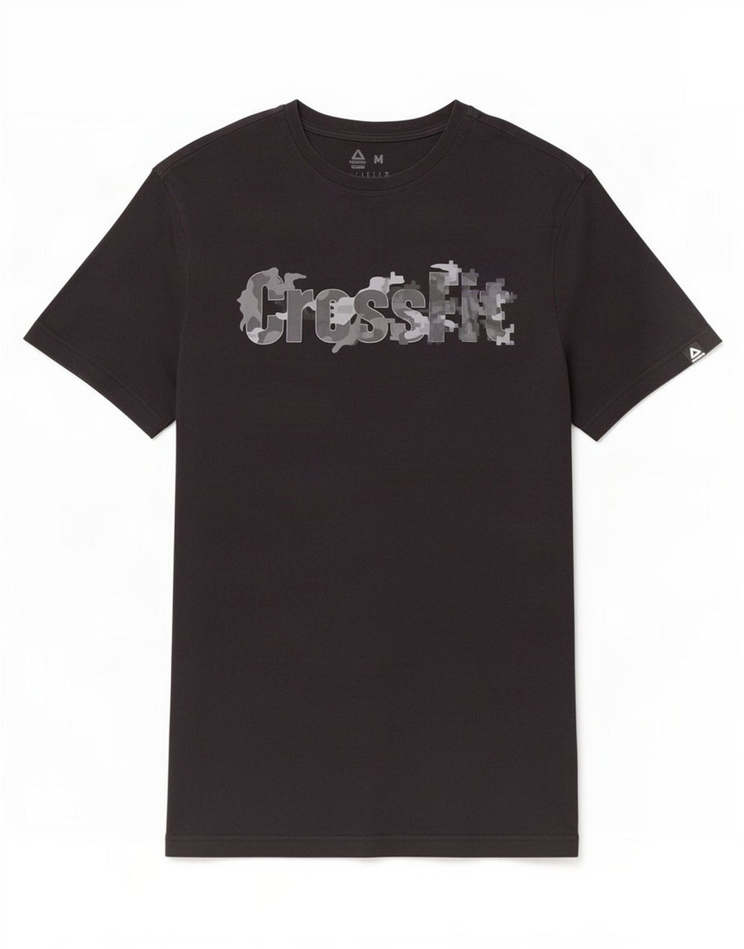 Reebok Herren Grafik T-Shirt Top Medium Schwarz Baumwolle