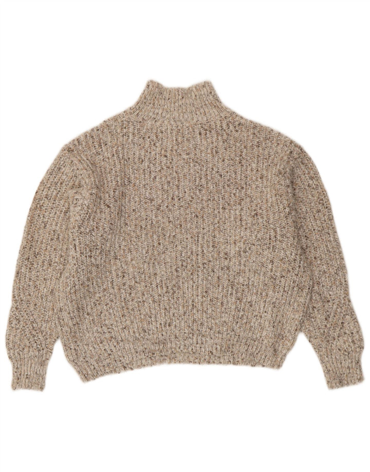 Marks & Spencer Rollkragenpullover für Damen, Gr. 14, Mittelbeige