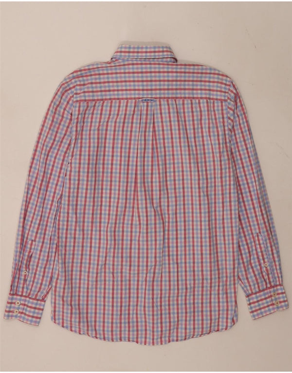 Crew Clothing Herren-Hemd mit klassischer Passform, mittelgroße, mehrfarbige Gingham-Baumwolle