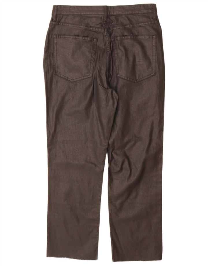 Topshop Damen Straight Jeans W32 L27 Schwarze Baumwolle