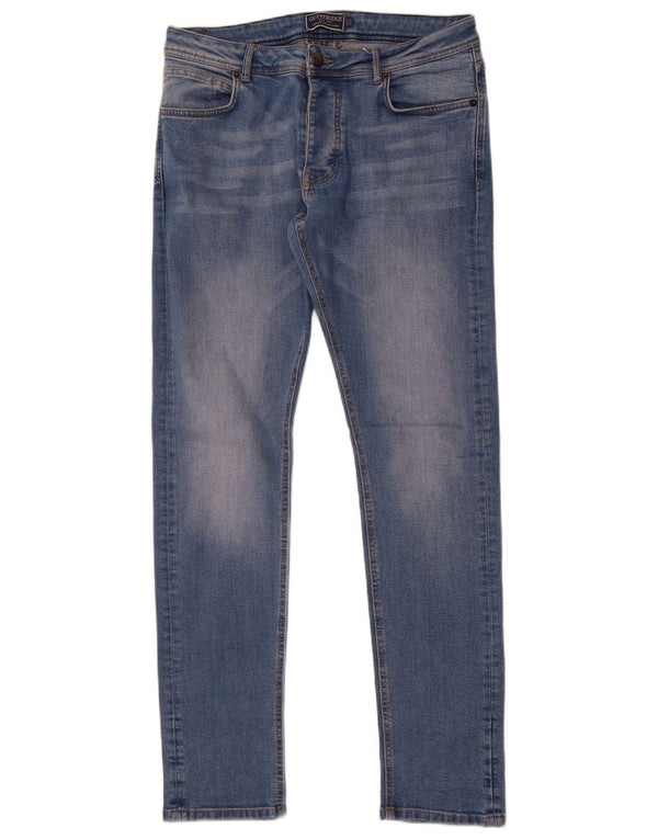 Gutteridge Herren Skinny Jeans IT 50 Large W32 L34 Blaue Baumwolle