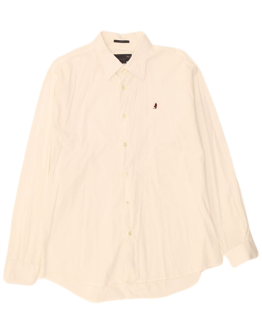 Marlboro Classics Herren-Slim-Fit-Hemd 2XL aus weißer Baumwolle