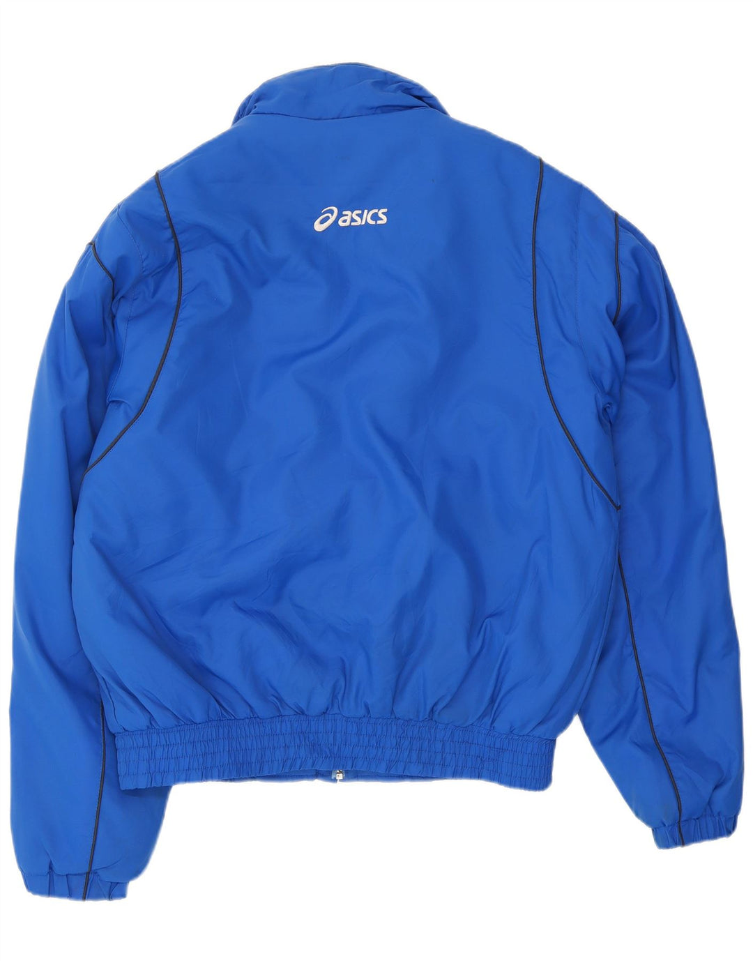 Asics Herren-Trainingsanzug-Top-Jacke, großes blaues Nylon