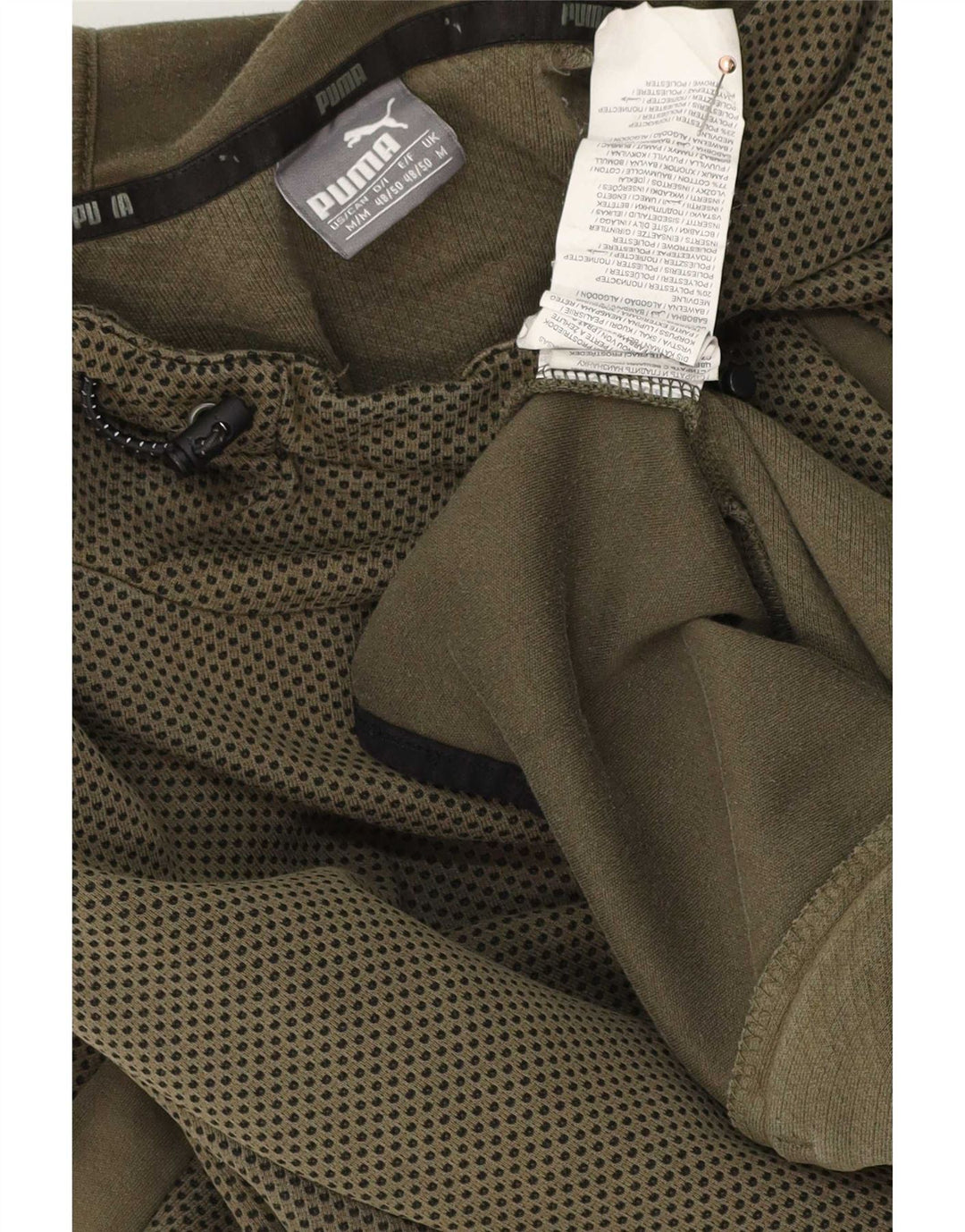 Puma Herren Kapuzenpullover aus Baumwolle in mittlerer Khaki-Optik