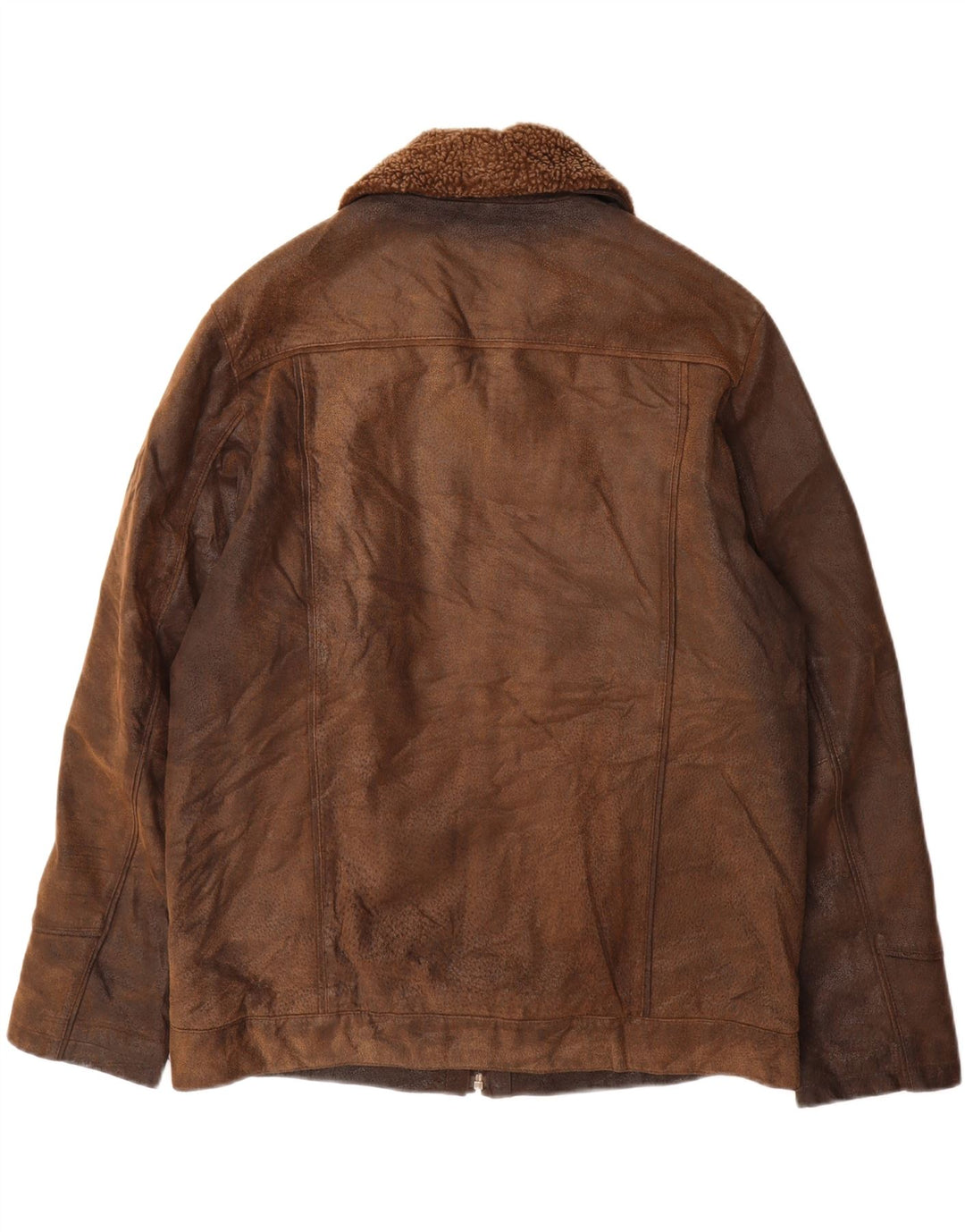 Vintage Herren Lederjacke UK 40 Großer brauner Lederklassiker