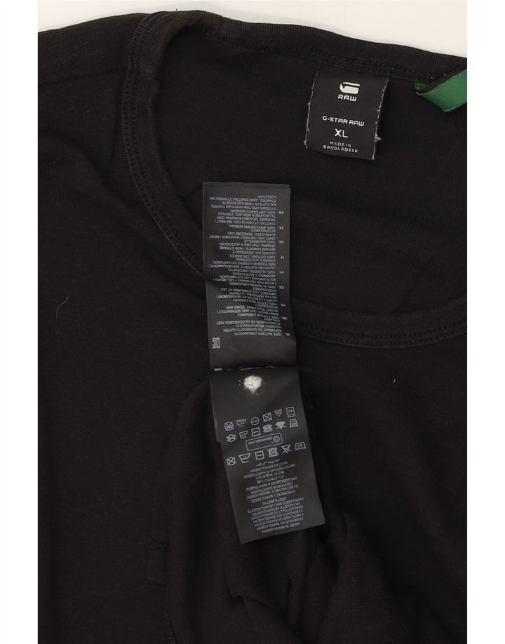 G-STAR Mens T-Shirt Top XL Black Cotton