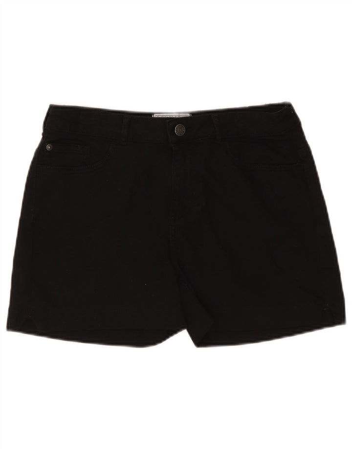 Fat Face Damen Jeansshorts UK 10 Small W27 Schwarz