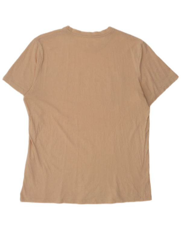 JACK & JONES Herren Grafik T-Shirt Top XL Beige Baumwolle