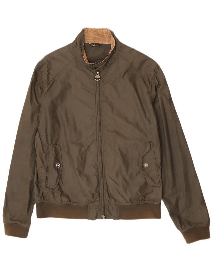 Barbour Herren Motorrad Bomberjacke UK 42 XL Khaki Polyamid