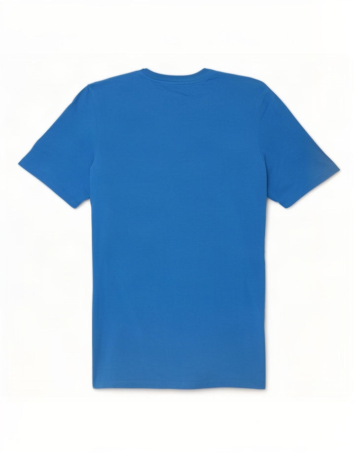 Nike Herren-T-Shirt mit sportlichem Schnitt und Grafik, Größe S, aus blauer Baumwolle
