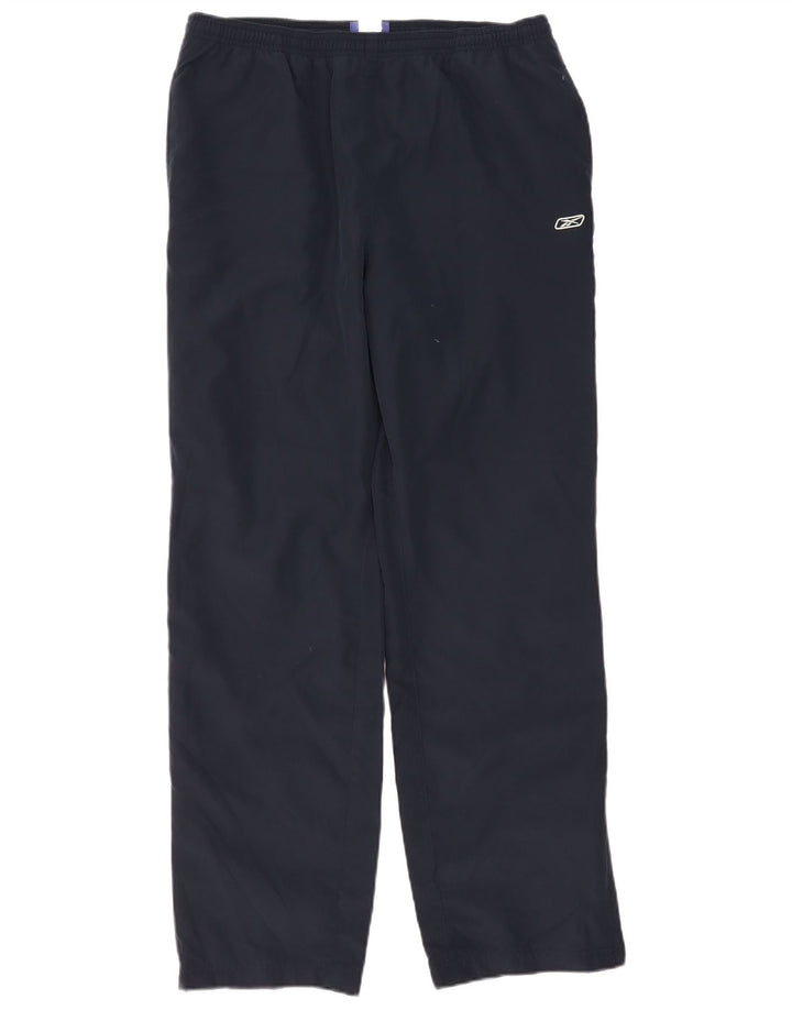 Reebok Damen Trainingshose UK 14 Large Marineblau Polyester