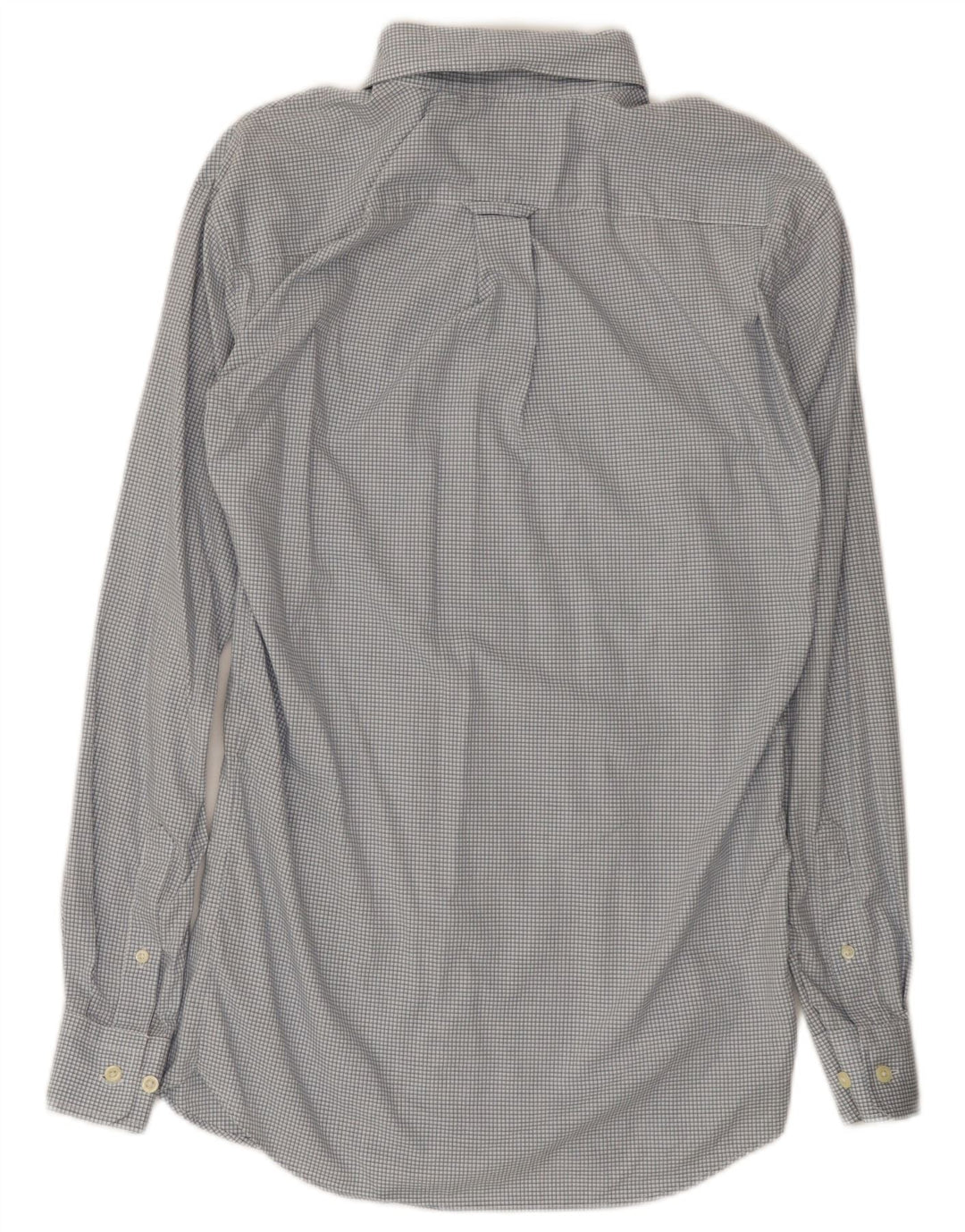 Nautica Herrenhemd aus mittelblauer Gingham-Baumwolle