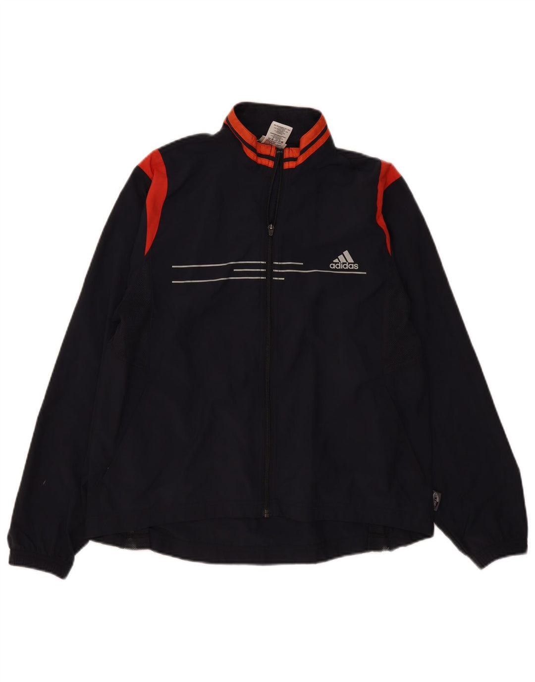 Adidas Damen Climashell Trainingsanzug Top Jacke UK 16 Large Marineblau
