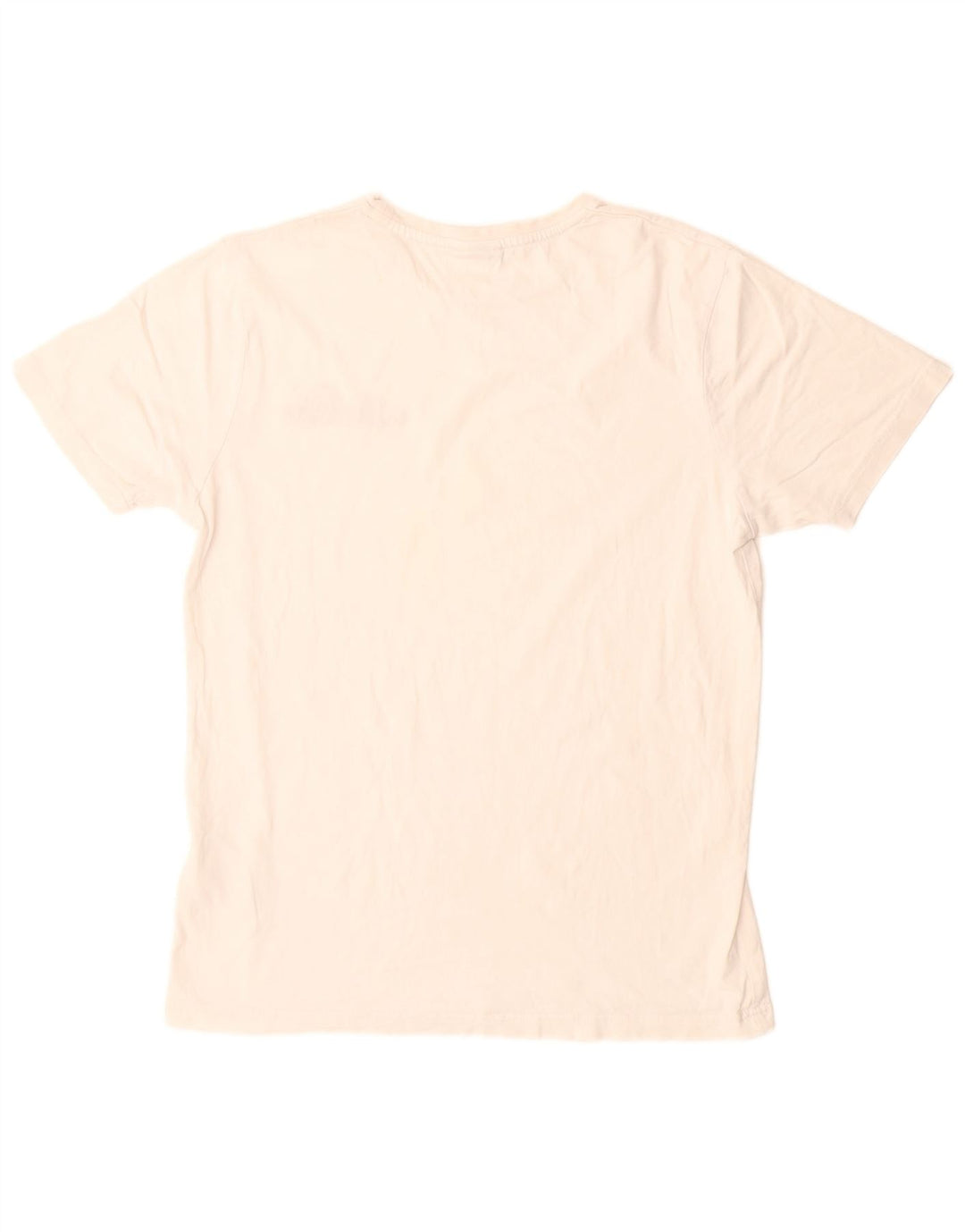 Ellesse Herren-T-Shirt mit Grafik, Größe L, aus weißer Baumwolle