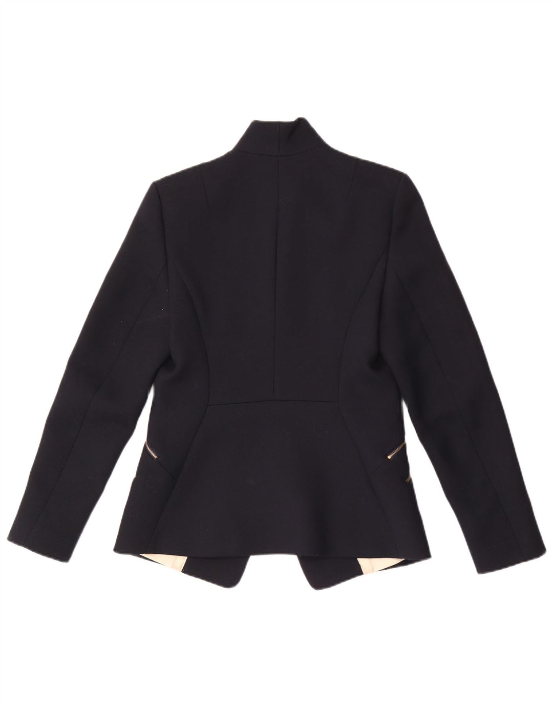 Reiss Damen-Blazerjacke mit 1 Knopf, UK 10, Größe S, Marineblau, Polyester