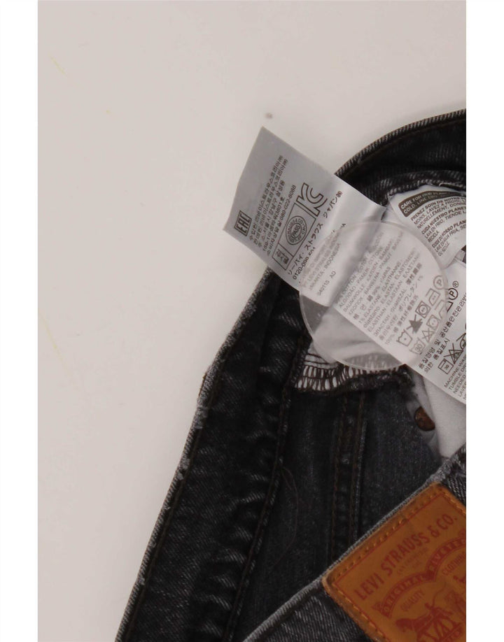 Levi's Damen Straight Jeans W27 L26 Graue Baumwolle