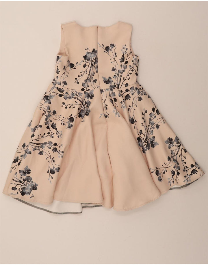 BYBLOS Womens Sleeveless Swing Dress IT 42 Medium Pink Floral Polyester Vintage Byblos and Second-Hand Byblos from Messina Hembry 