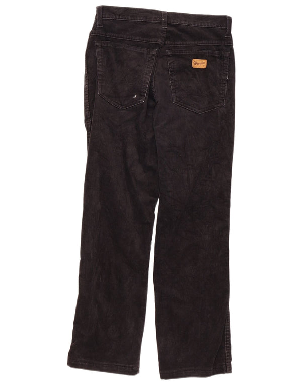Wrangler Damen Texas Straight Cordhose W30 L27 Schwarze Baumwolle
