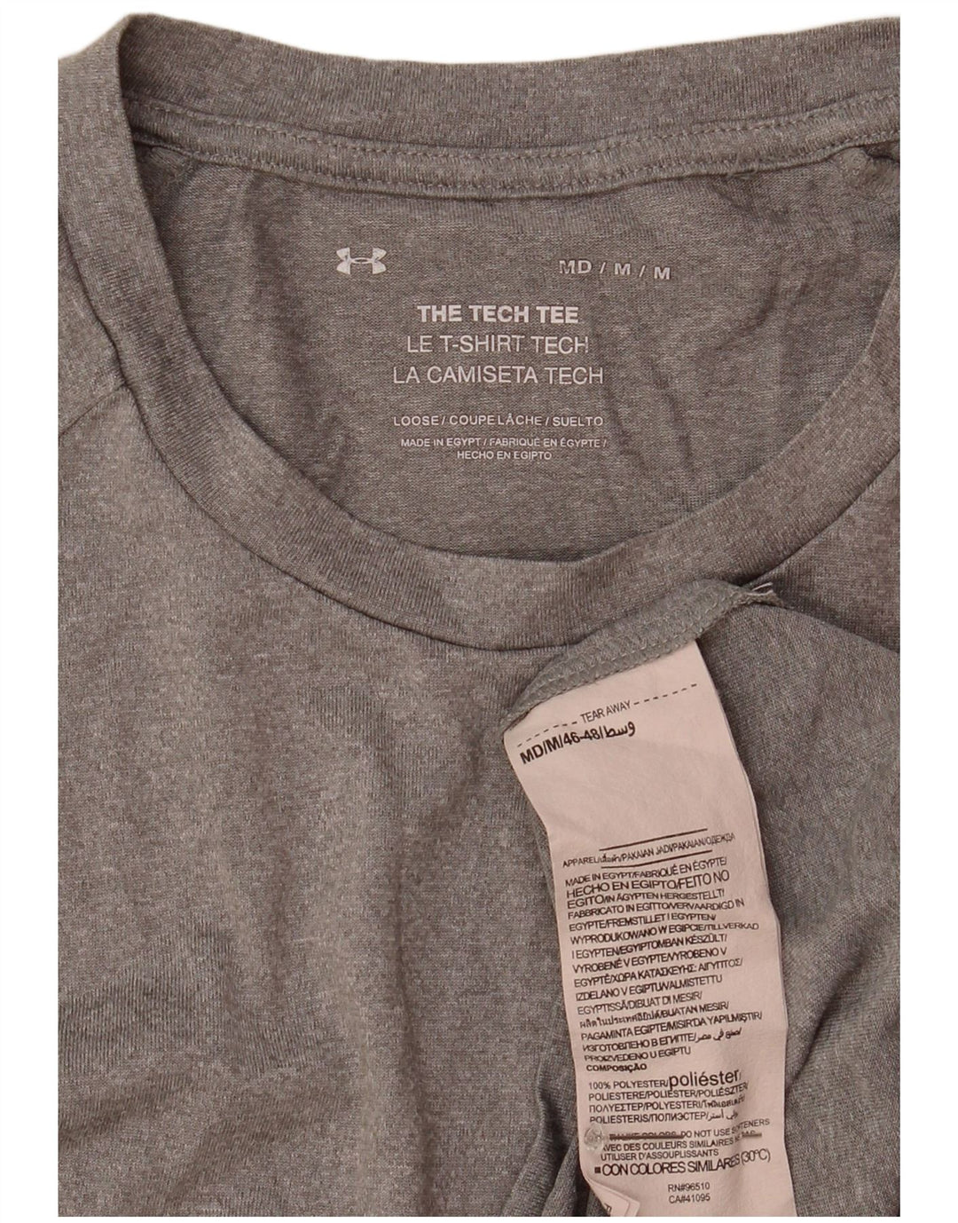 UNDER ARMOUR Herren T-Shirt Top Mittelgraues Polyester