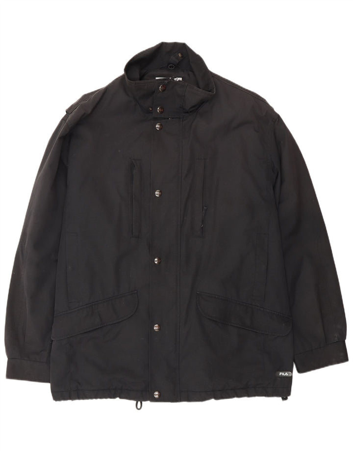 Fila Herren Windjacke IT 50 Large Schwarz Polyester