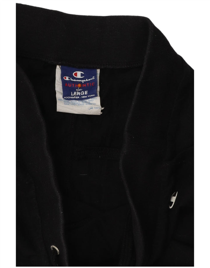 CHAMPION Damen-Trainingshose, Jogginghose, Gr. 40, Größe L, Schwarz, Baumwolle