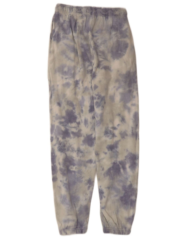 Ellesse Damen-Trainingshose, Jogginghose, UK 6, XS, blaue Batik-Baumwolle