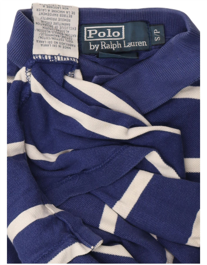 POLO RALPH LAUREN Herren-Poloshirt, klein, marineblau, gestreift, Baumwolle