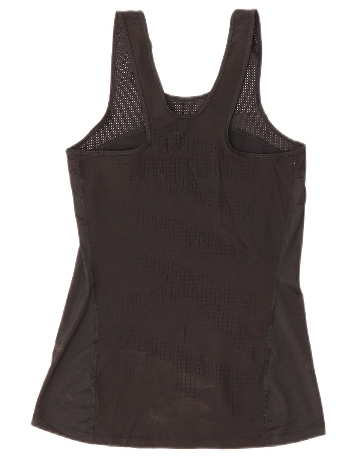 NIKE Damen-Weste Top UK 8 Small Schwarz Polyester
