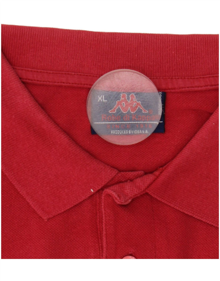 Kappa Herren Langarm-Poloshirt XL Rot