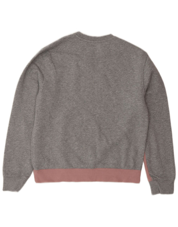 Adidas Mädchen Grafik-Sweatshirt-Pullover, 14–15 Jahre, graue Colourblock-Baumwolle