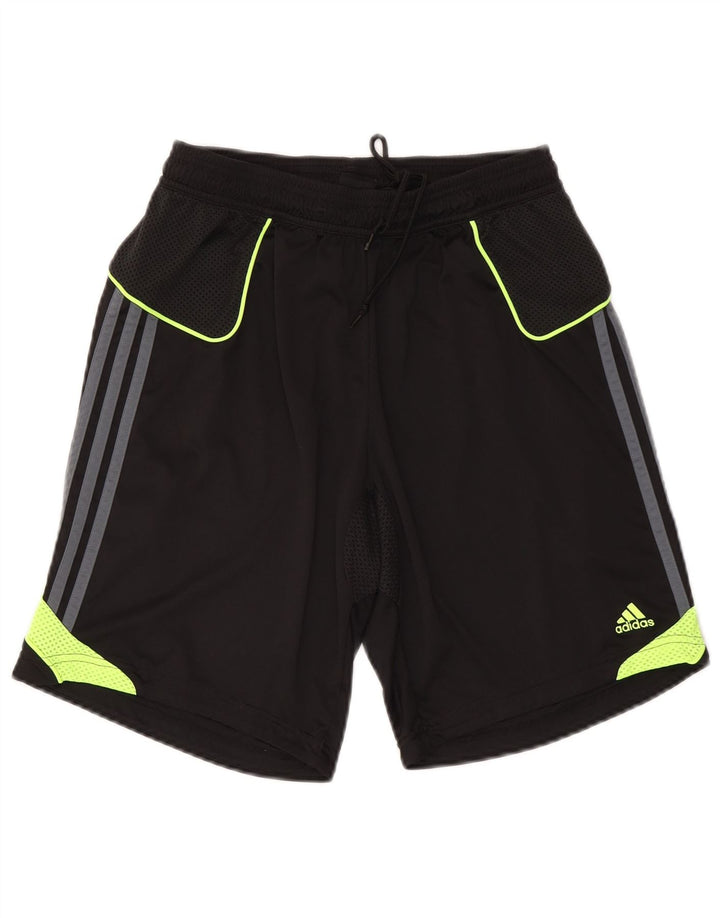 Adidas Herren Climacool Sportshorts, groß, schwarzes Farbblock-Polyester