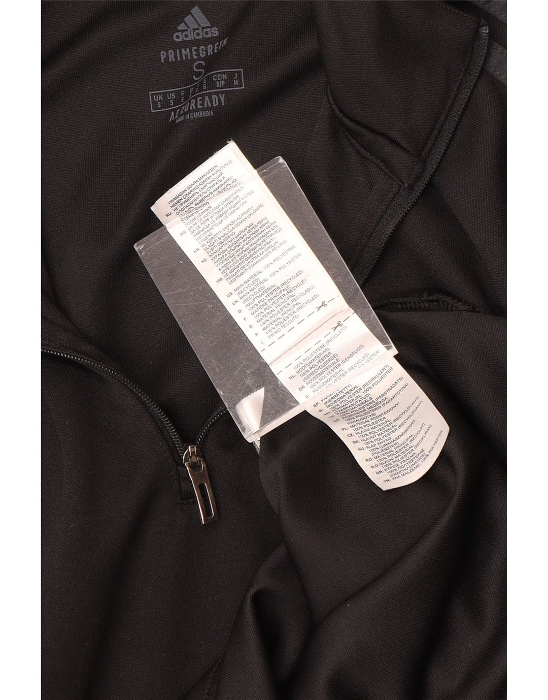 ADIDAS Herren Aeroready Zip Neck Pullover Trainingsanzug Top Small Schwarz