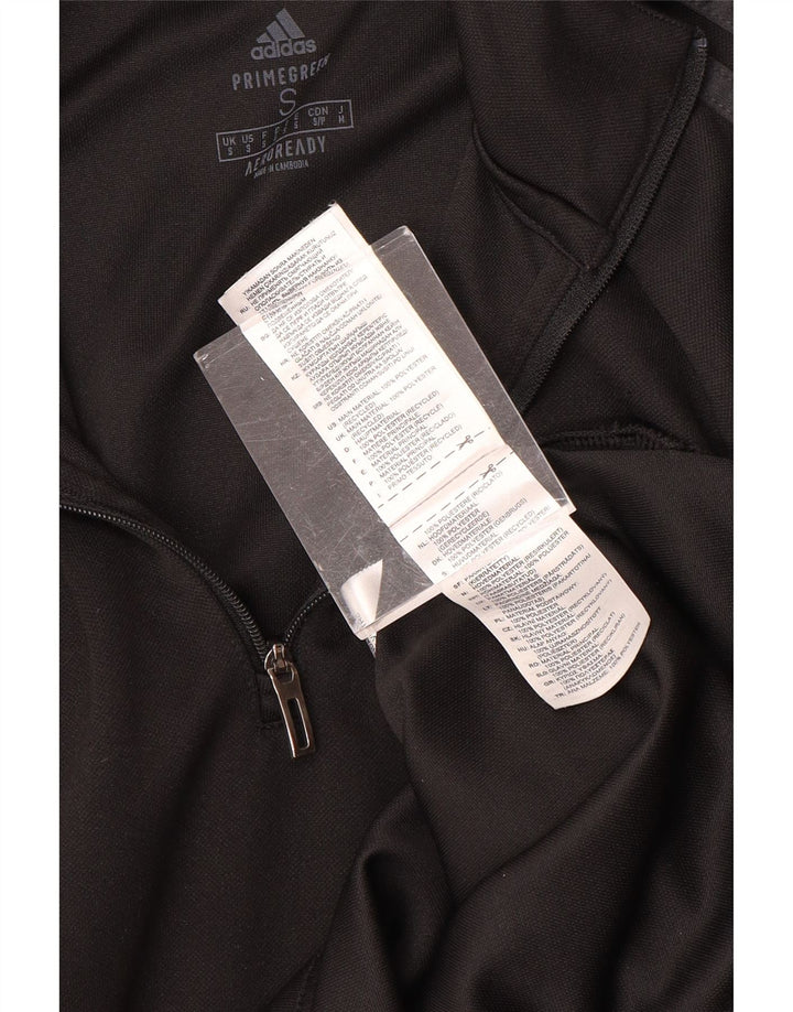 ADIDAS Herren Aeroready Zip Neck Pullover Trainingsanzug Top Small Schwarz