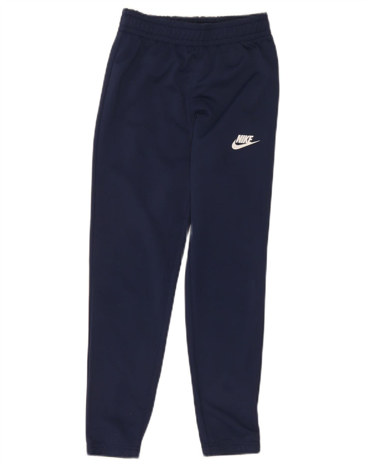 Nike Jungen-Trainingshose, 8–9 Jahre, Größe S, Marineblau, Polyester
