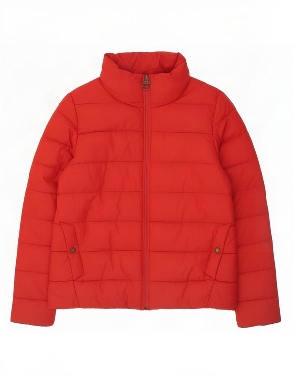Barbour Damen gepolsterte Jacke UK 16 Large Rot