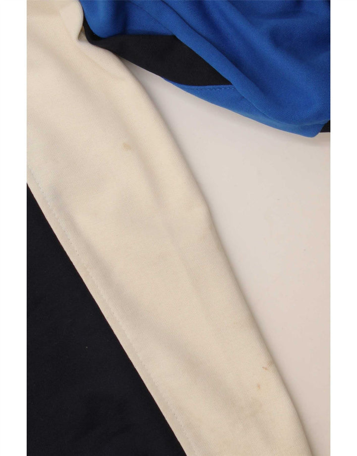 Diadora Herren-Trainingsanzug mit grafischem Oberteil, großes, blaues Farbblock-Polyester