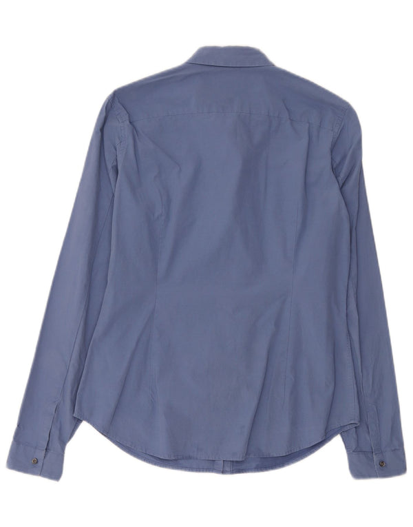 Timberland Damen Slim Fit Hemd UK 14 Large Blau